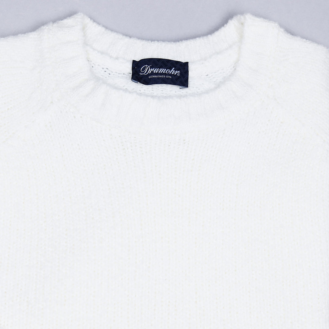 Off-white Merino Wool Bouclé Sweater