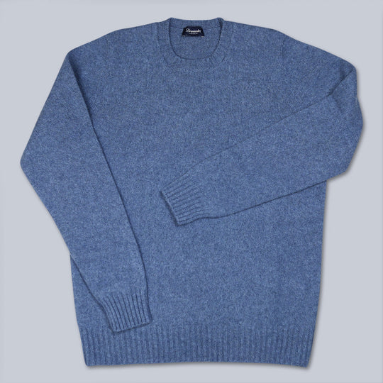 Slate Blue Boiled Lambswool Sweater