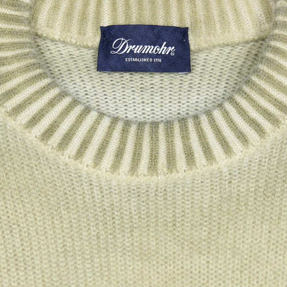 Yellow Garment-dyed Cashmere Crewneck Sweater