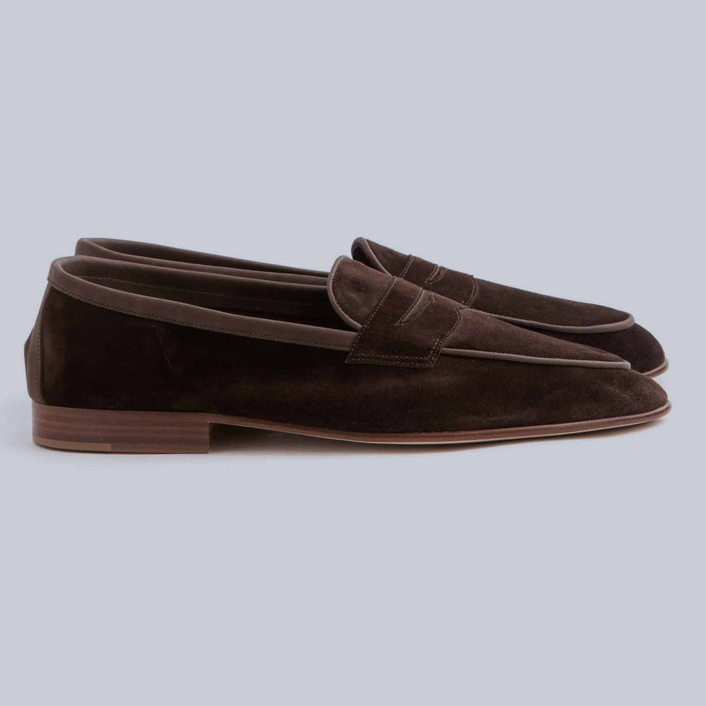 Brown Suede Polperro Loafers
