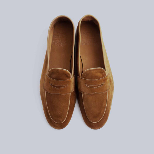 Tan Suede Polperro Loafers