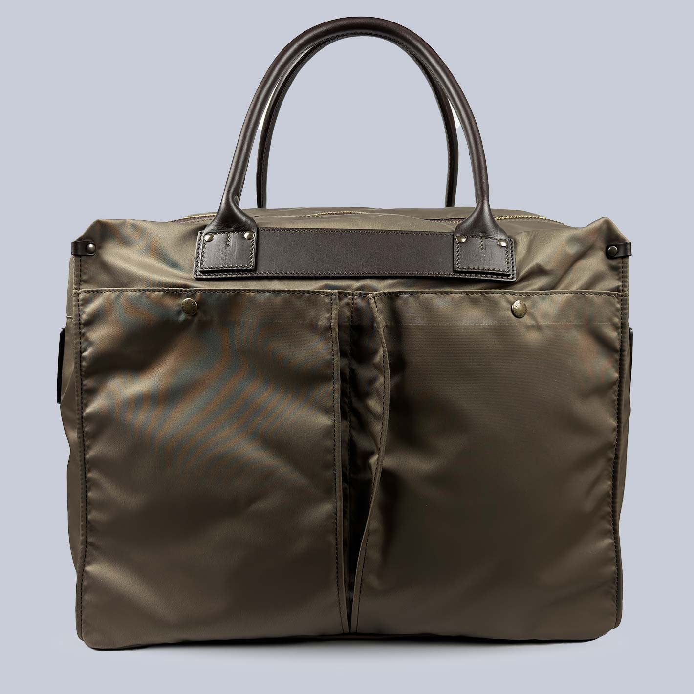 Olive Canvas Leather Weekend Bag – Lund & Lund