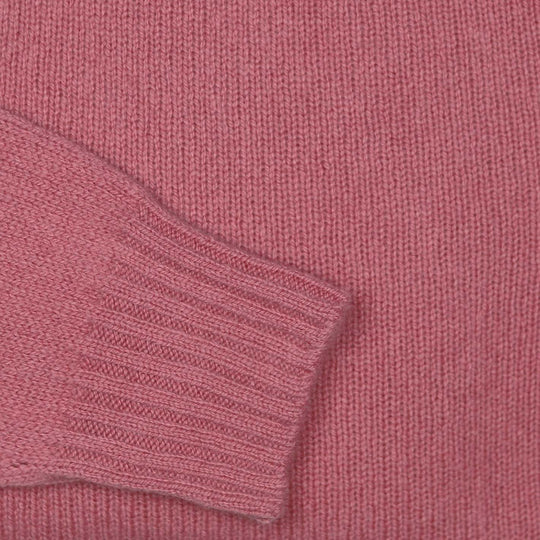 Raspberry Superfine Lambswool Crewneck Sweater