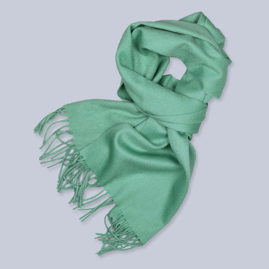 Aqua Green Cashmere Scarf