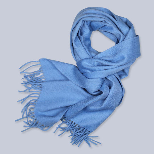 Blue Cashmere Scarf