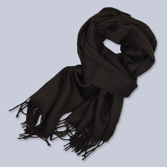 Dark Brown Cashmere Scarf