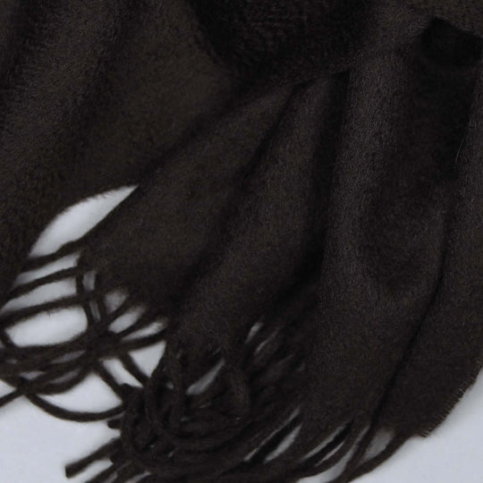 Dark Brown Cashmere Scarf