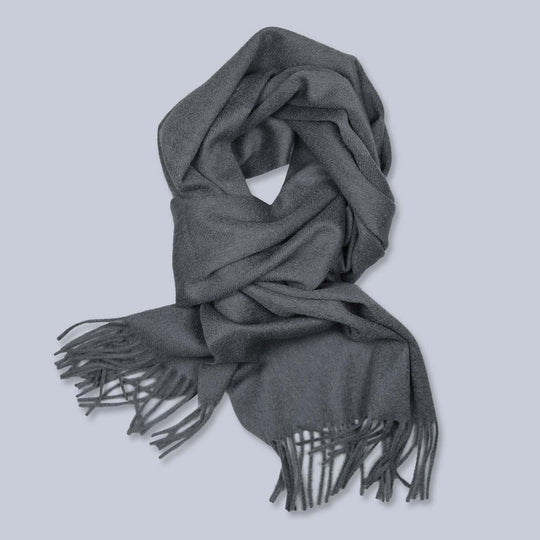 Dark Grey Cashmere Scarf