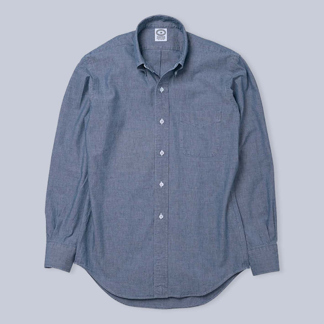 Blue Chambray Button Down Shirt