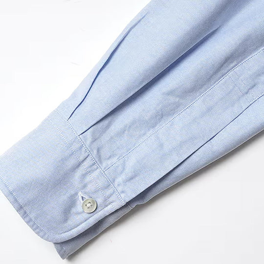 Light Blue Washed Oxford Button Down Shirt