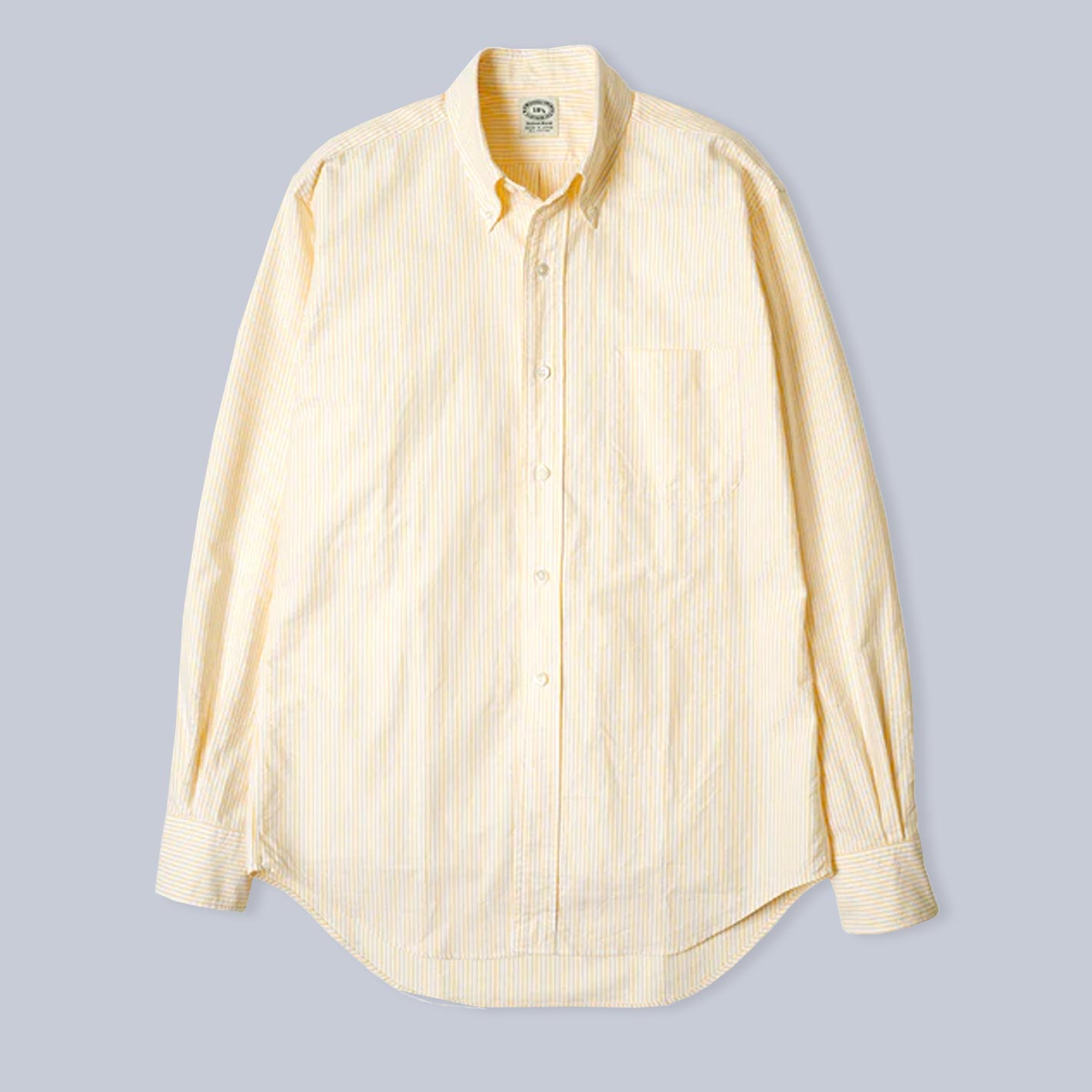 Yellow Striped Washed Oxford Button Down Shirt – Lund & Lund