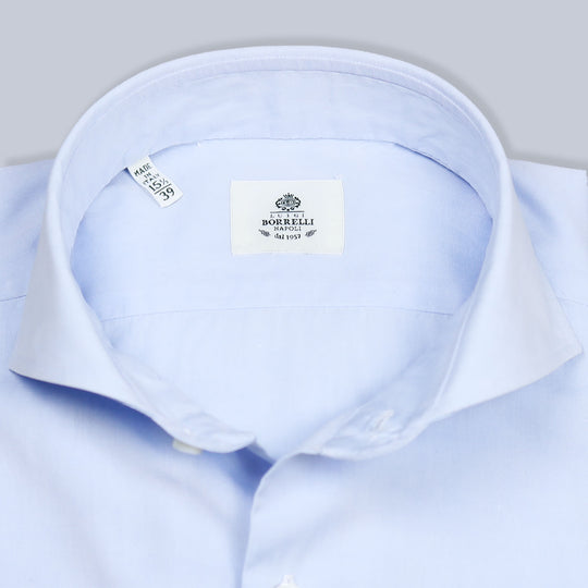 Light Blue Popeline Cutaway Shirt