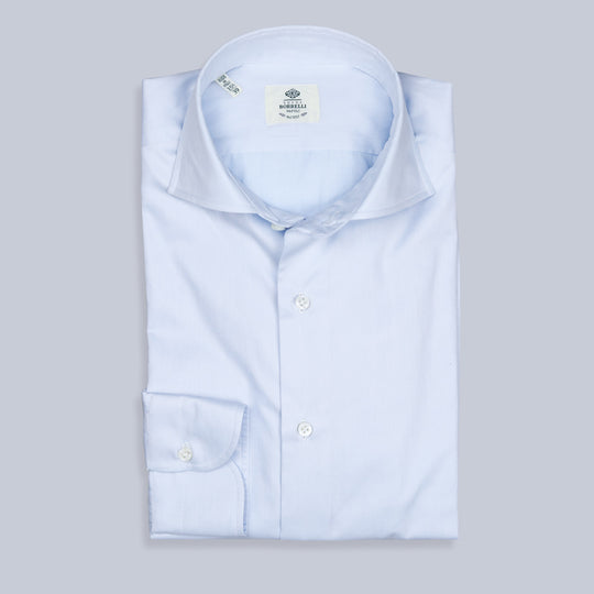 Light Blue Twill Cutaway Shirt