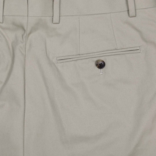 75th Anniversary Beige Cotton Chino Trousers