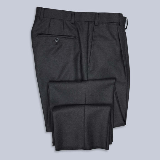 75th Anniversary Charcoal Worsted Wool Trousers