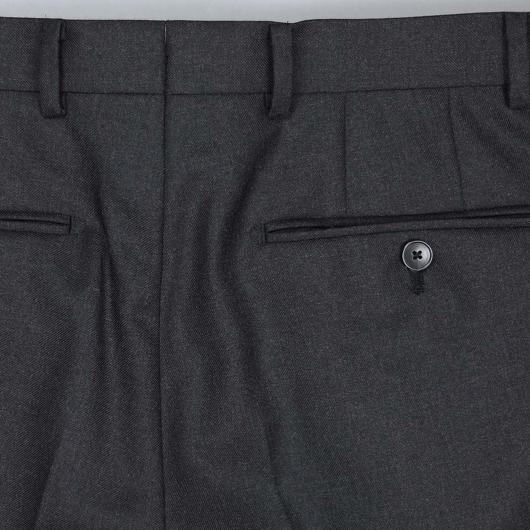 75th Anniversary Charcoal Worsted Wool Trousers