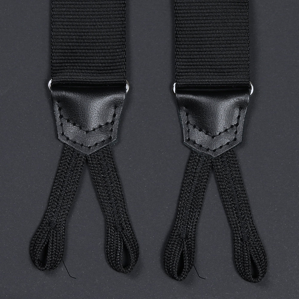 Black Braided fastenings 35mm Braces