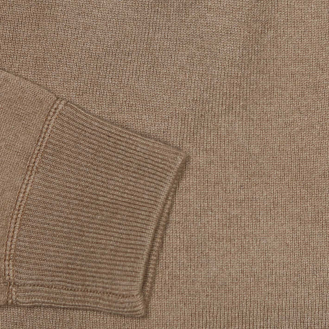 Camel Raglan Cashmere Sweater
