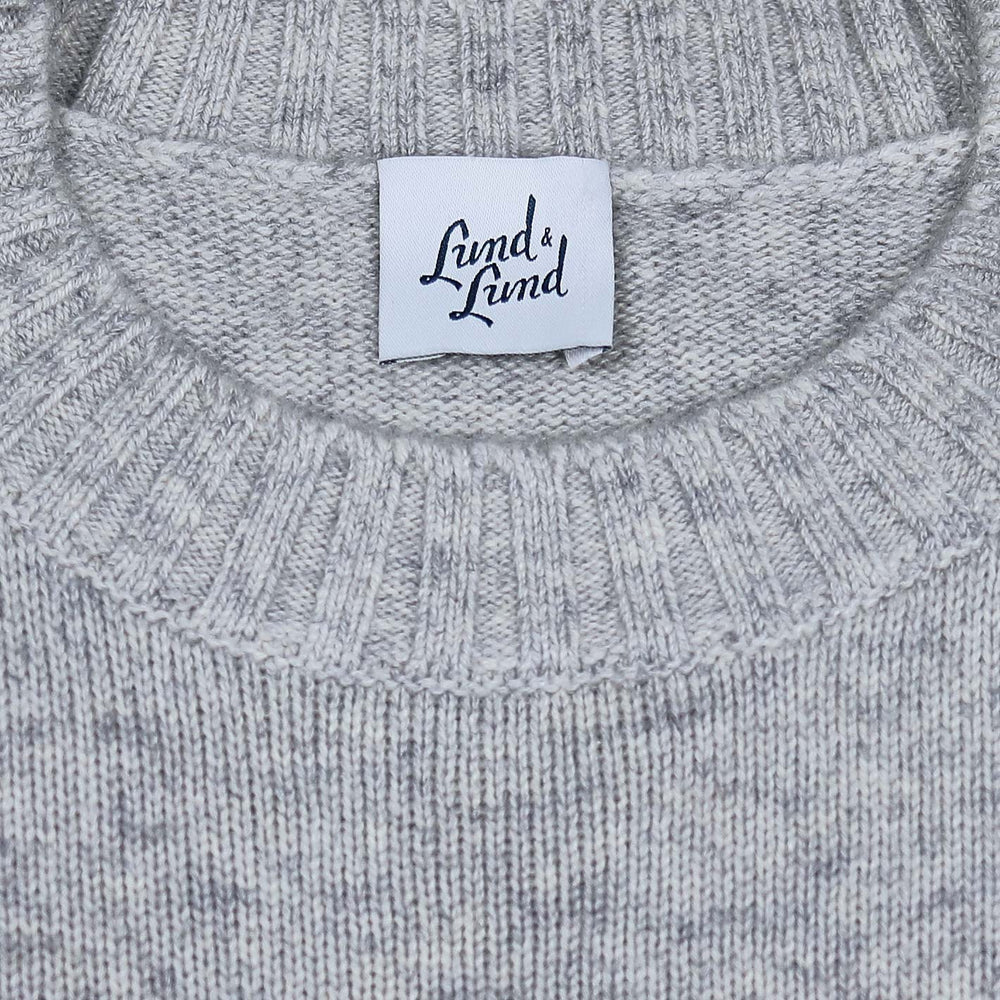 Grey Melange Cashmere Sweater