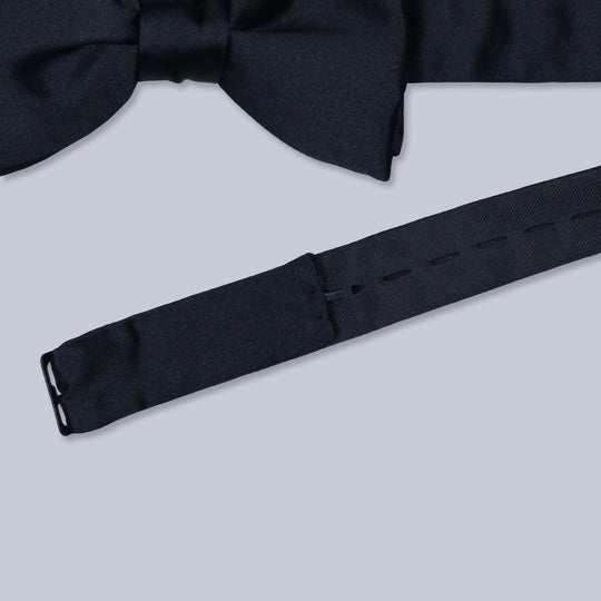 Midnight Blue Silk Regular Bow Tie