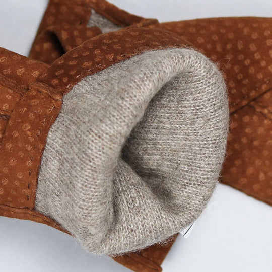Snuff Carpincho Cashmere Lined Gloves
