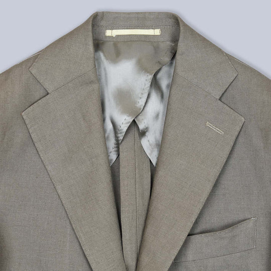Taupe Linen Suit