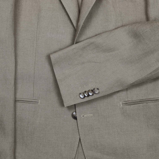 Taupe Linen Suit