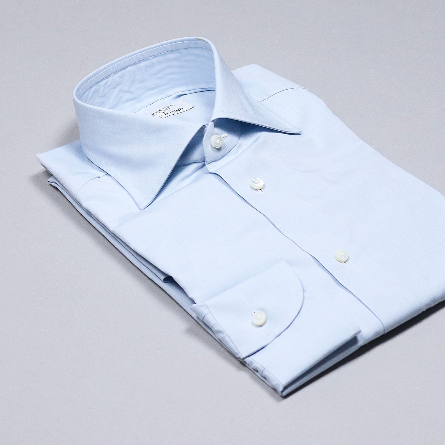 Light Blue Semi-cutaway Shirt – Lund & Lund
