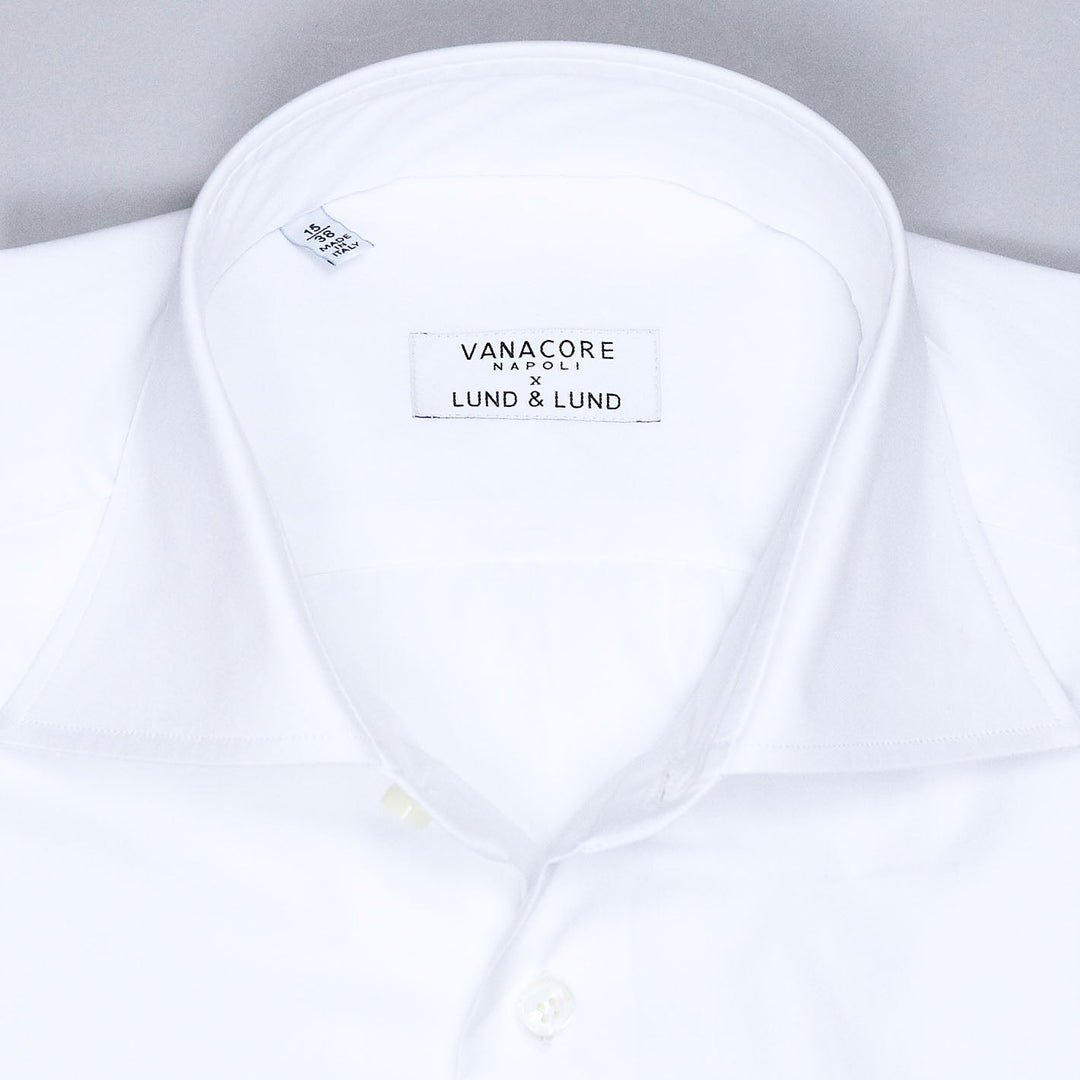 White Semi-cutaway Shirt