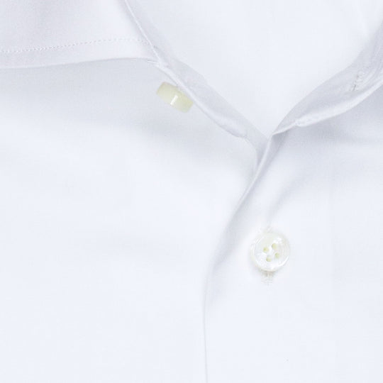 White Semi-cutaway Shirt