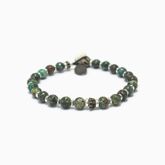 African Turquoise Beads Natural 6mm Bracelet