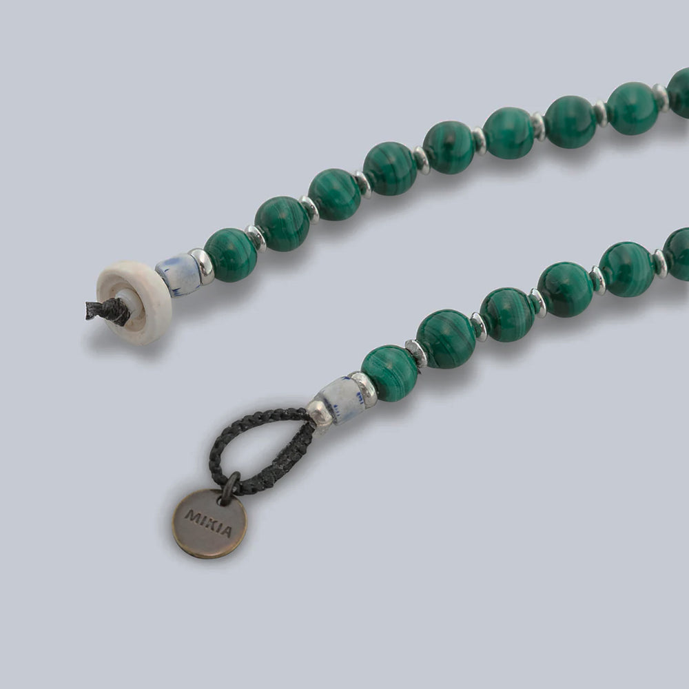 Malachite Green Beads Natural 6mm Bracelet
