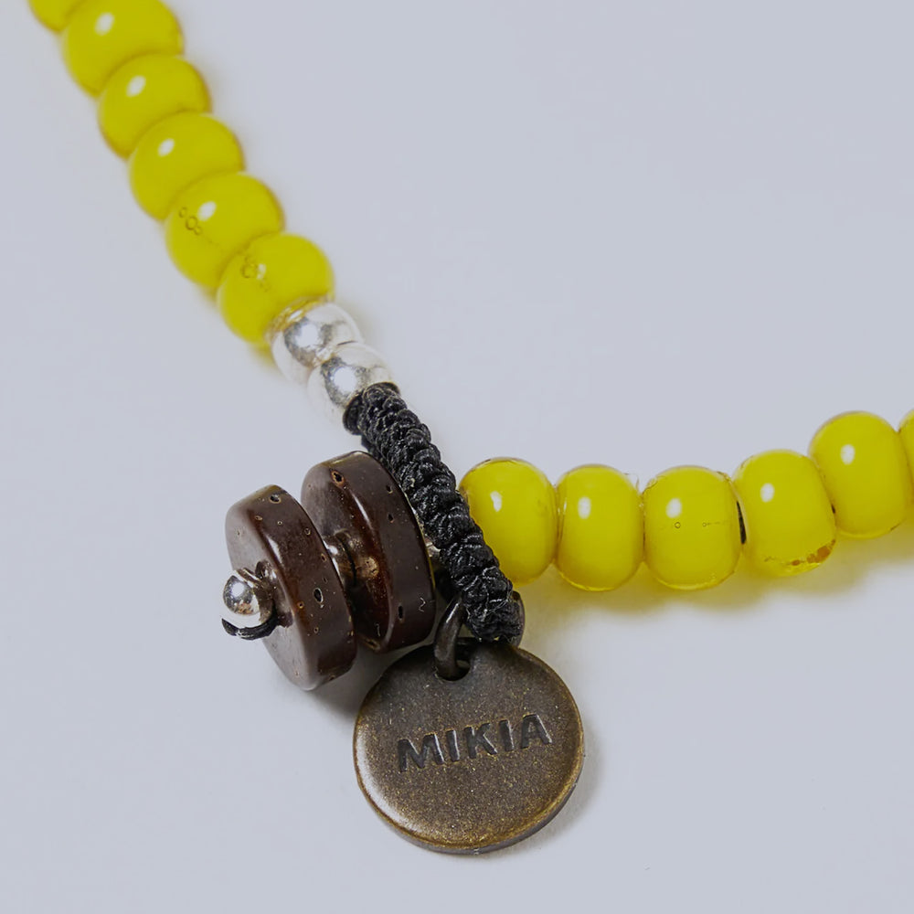 Yellow Beads Natural 4mm Bracelet