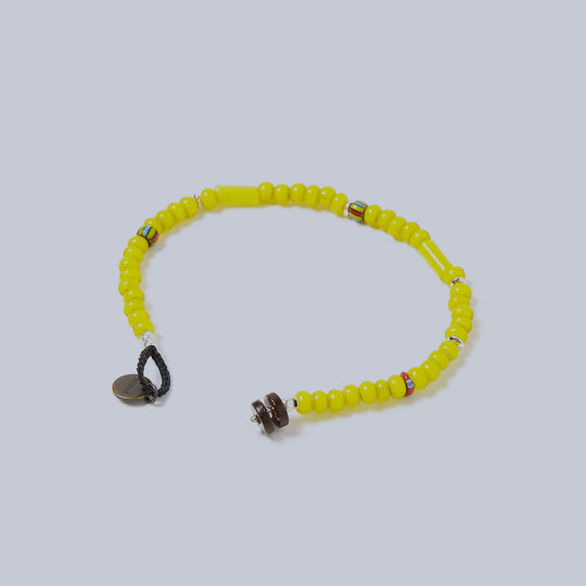 Yellow Beads Natural 4mm Bracelet
