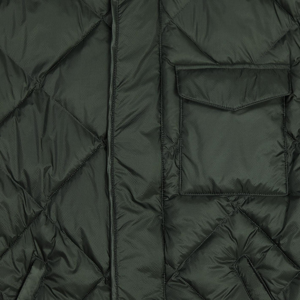 Green Technical Quilted Gilet