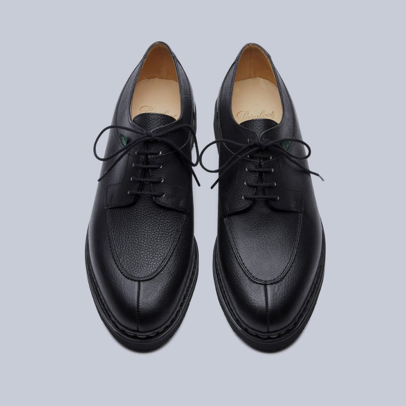 Black Grain Leather Avignon Split Toe Derby Shoes – Lund & Lund