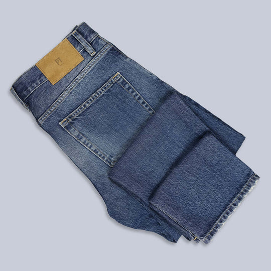 Blue 13 Oz Denim Regular Fit Trousers