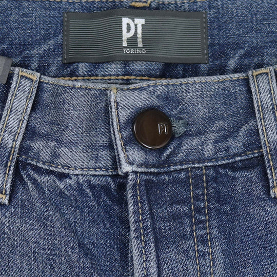 Blue 13 Oz Denim Regular Fit Trousers