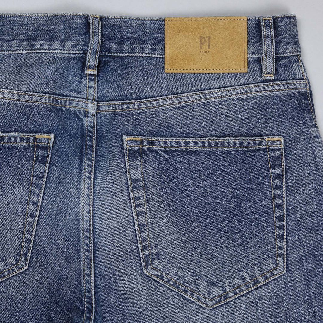 Blue 13 Oz Denim Regular Fit Trousers