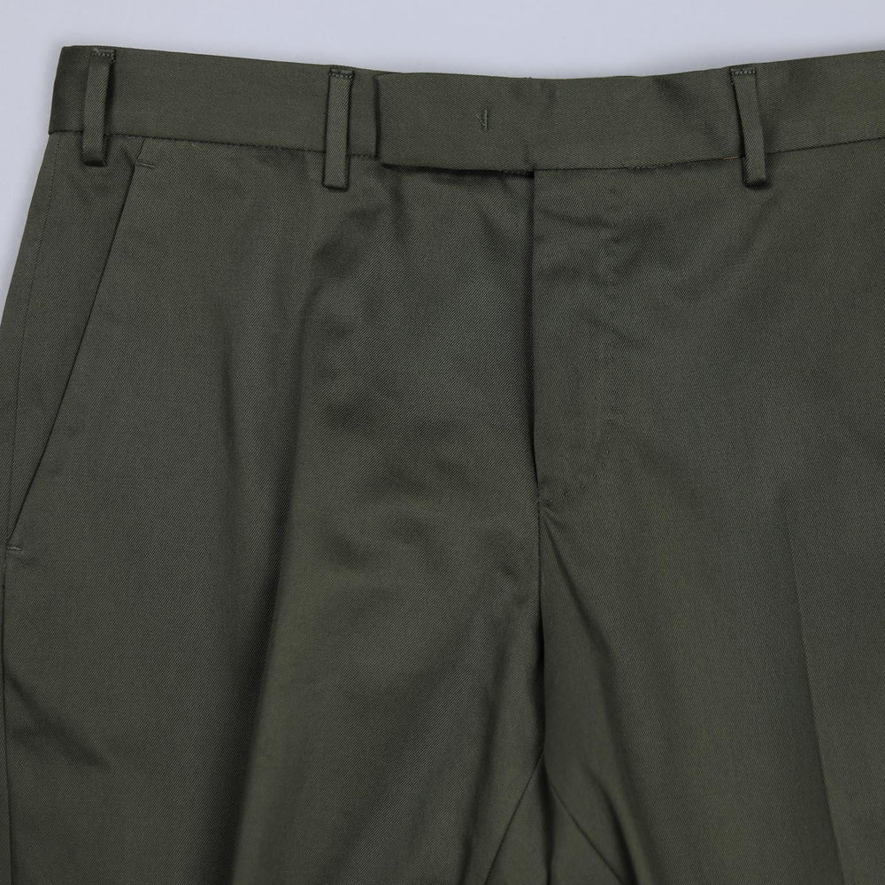 Green Cotton Rebel Fit Trousers