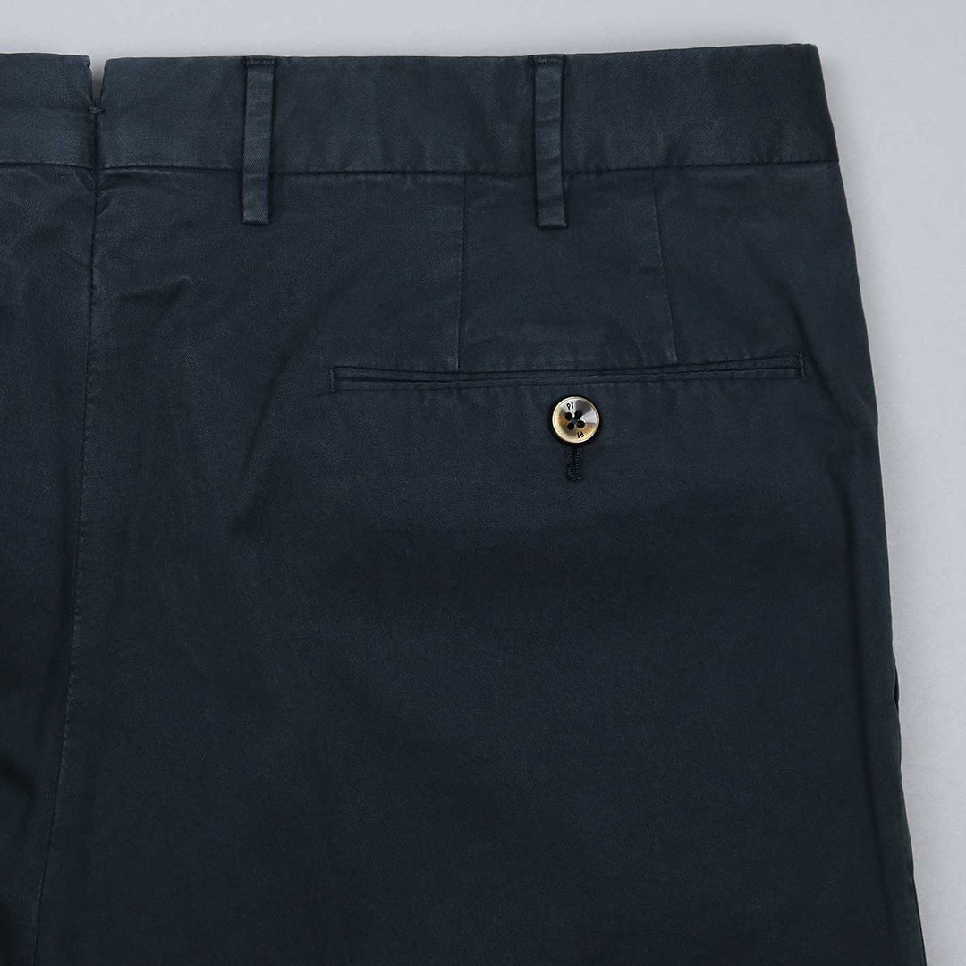Navy Winter Cotton Slim Fit Trousers