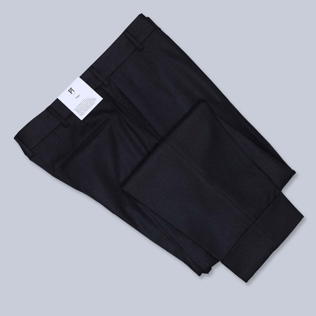 Navy Wool Cashmere Flannel Trousers – Lund & Lund