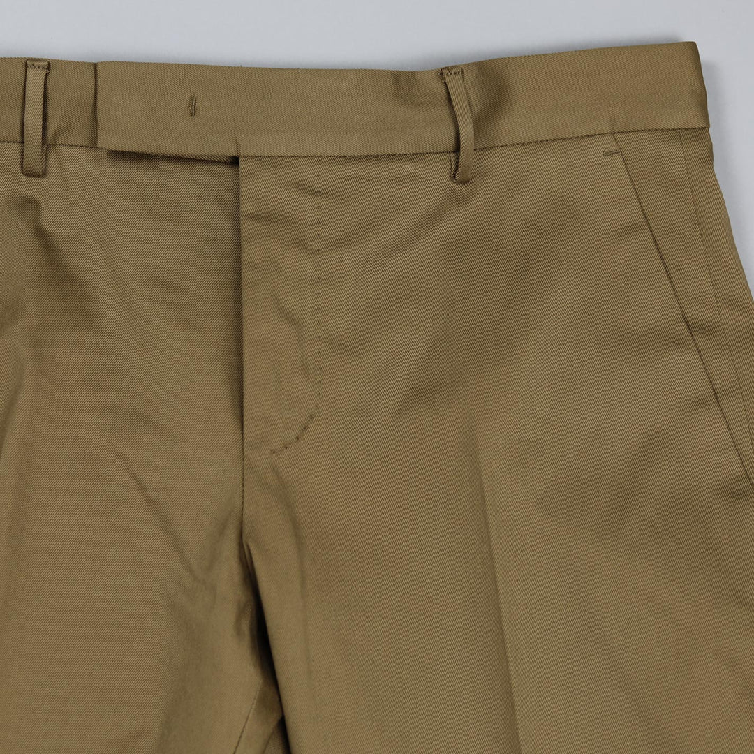 Tobacco Brown Cotton Rebel Fit Trousers