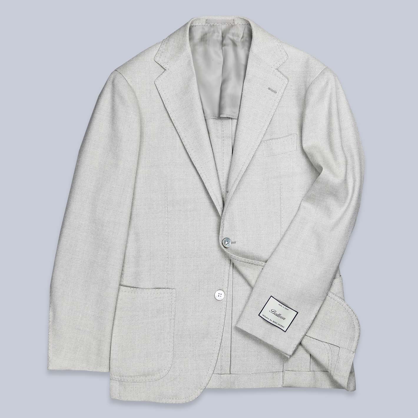 Beige Herringbone Wool Silk Linen Meister Blazer – Lund & Lund