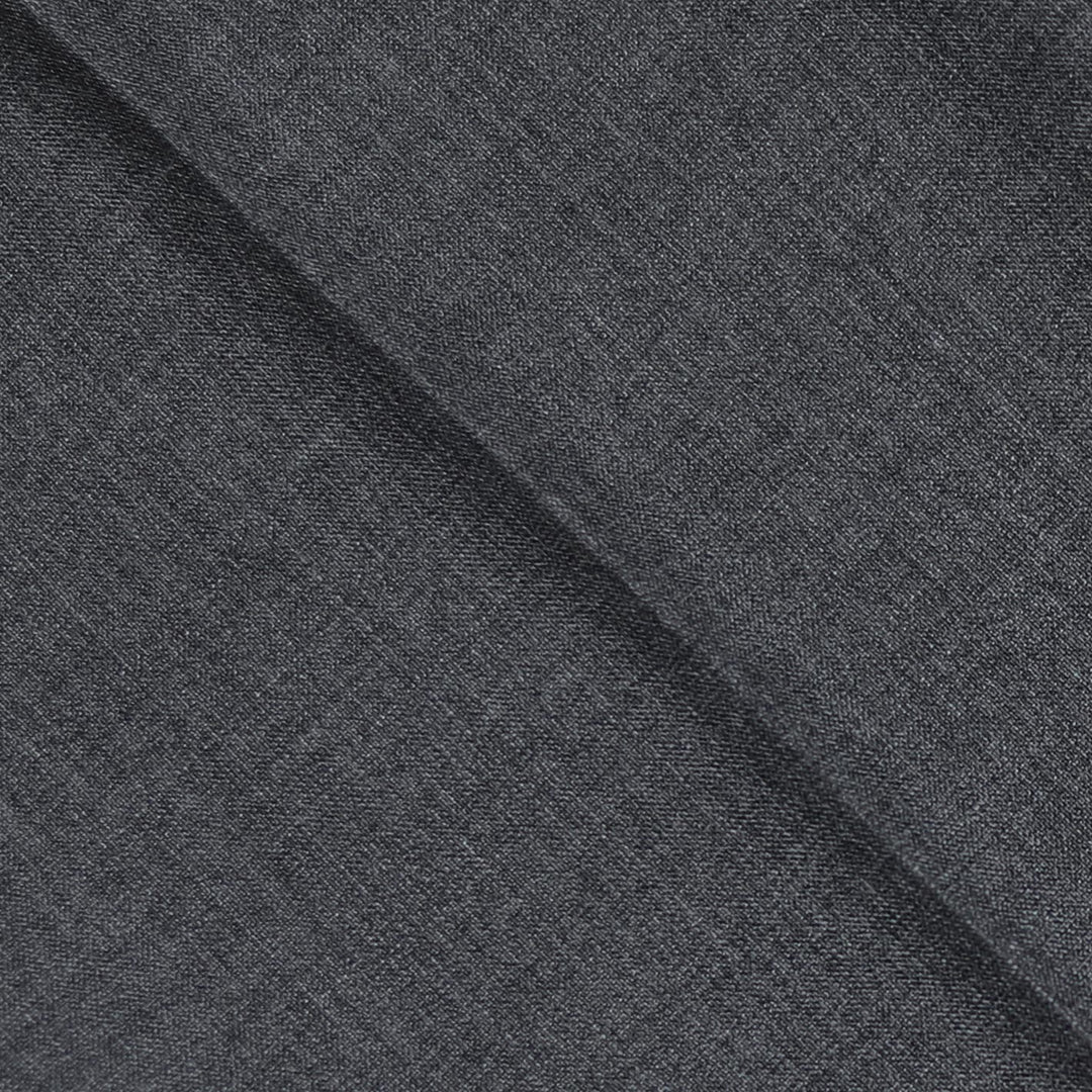 Grey High Twist Wool Trousers