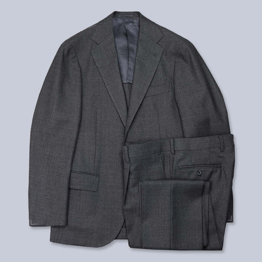 Grey Wool Calm Twist Suit