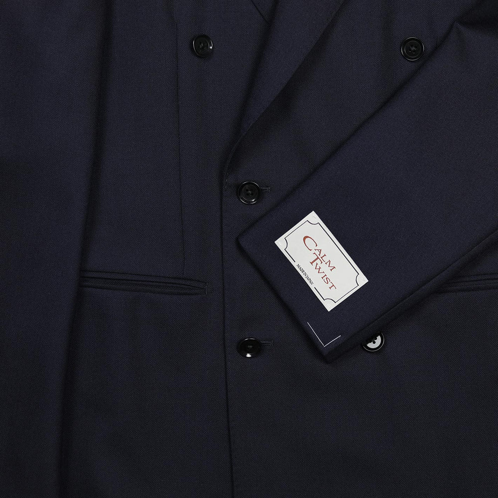 Navy Double-Breasted Calm Twist Suit