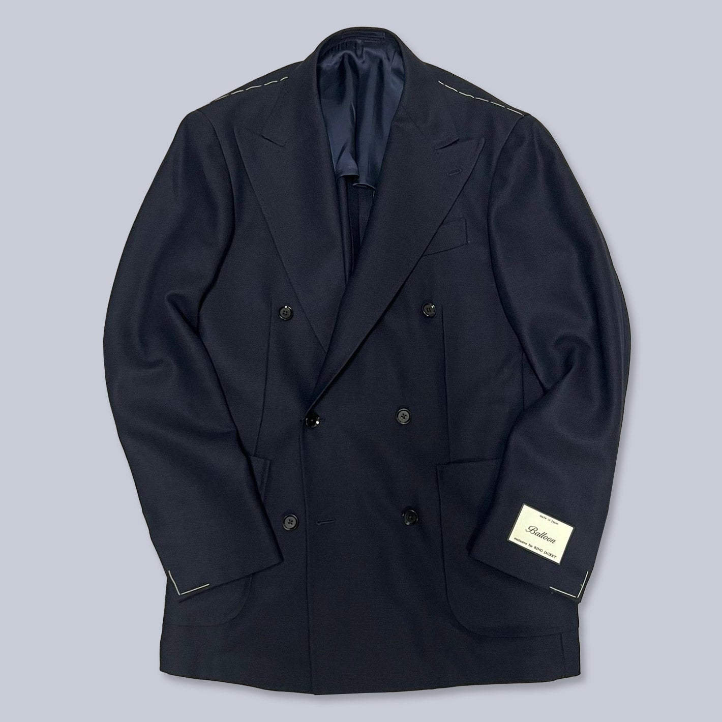 RING JACKET ネイビー ダブルブレスト ピーコート　48 新品 BEAMS F × RING JACKET ダブルブレストジャケット - メルカリ