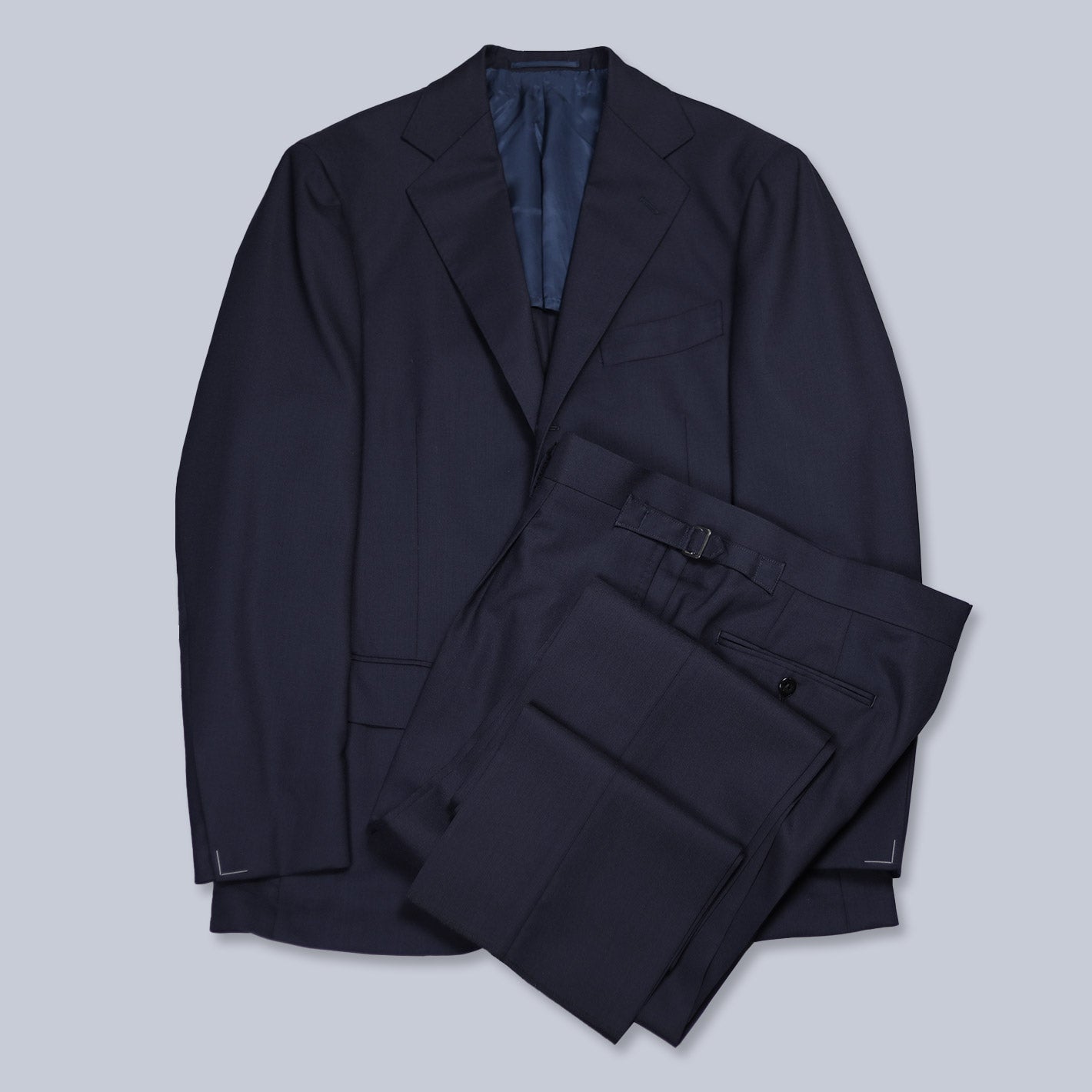Navy High Twist Wool Suit – Lund & Lund