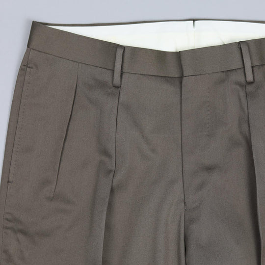 Nougat Brown Cotton Trousers
